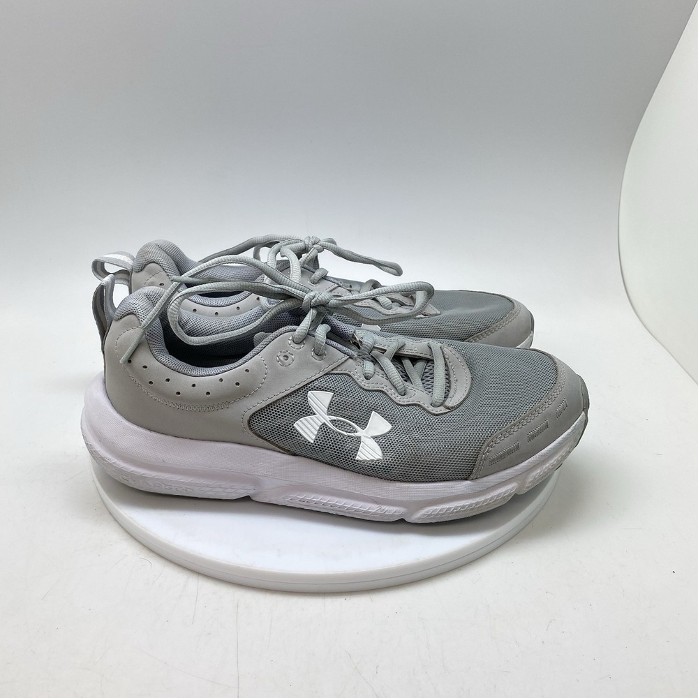 Under Armour Sneakers Mens 7.5 Charged Assert 10 Gray 3026175-102 Athletic Shoe